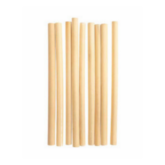 bamboo straws - set of 9