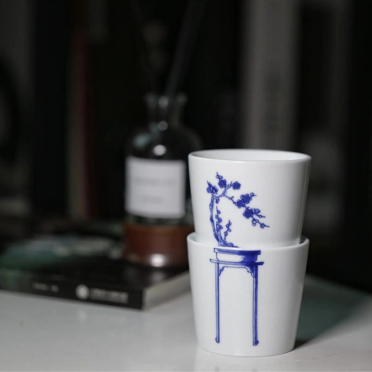 bonsai cups - plum blossom