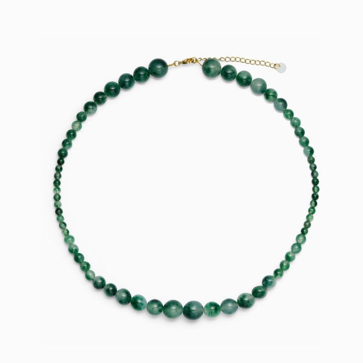 soï - vera necklace - green moss agate
