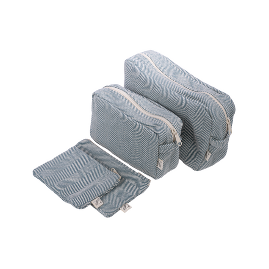 toiletry bag facet - m - celadon