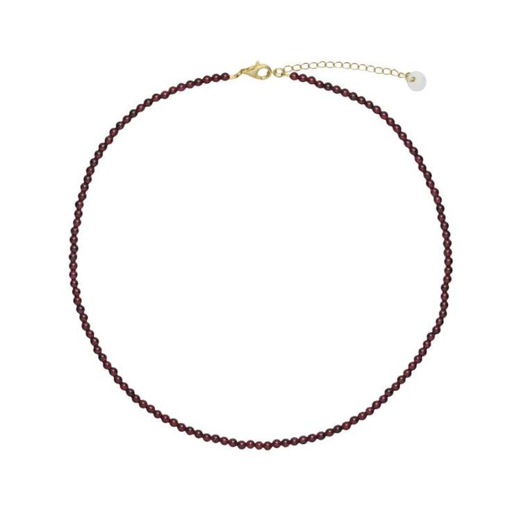 soï - luna necklace - garnet