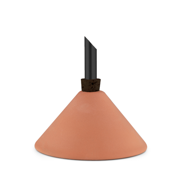 consilium vase - terracotta black large