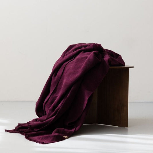 coisa - plaid - aubergine