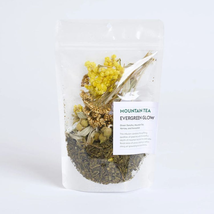 lemon poppy tea - evergreen glow blend