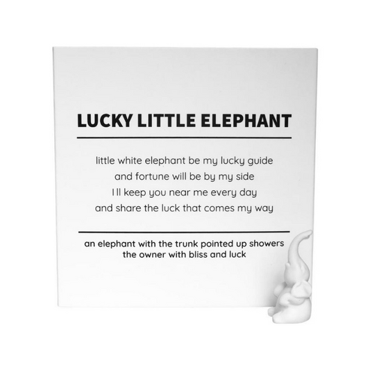 quote box - lucky little elephant