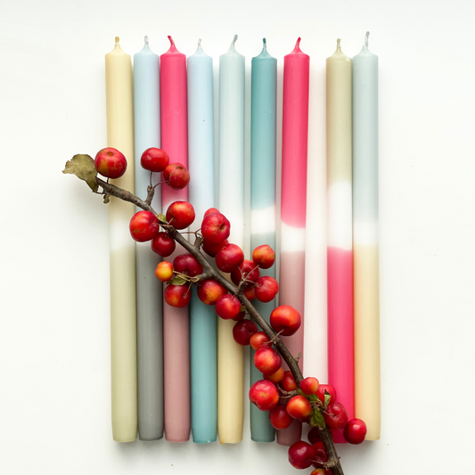 mo man tai - dip dye candle - autumn/winter mix