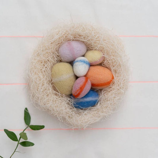 jurianne matter - NEST woolen eggs - pastel