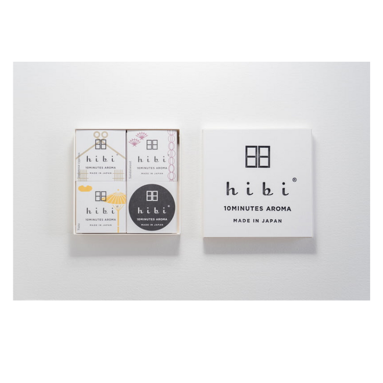 hibi - 10 minutes aroma - gift box japanese scents