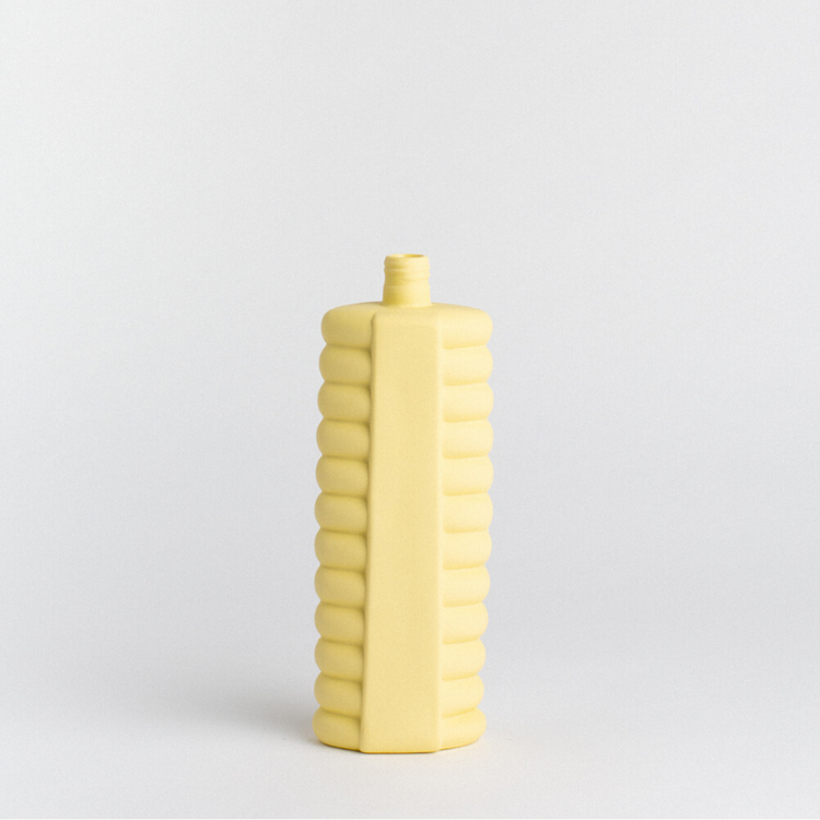 foekje fleur - bottle vase #10 - fresh yellow