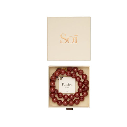 soï - faro ketting - rode jade