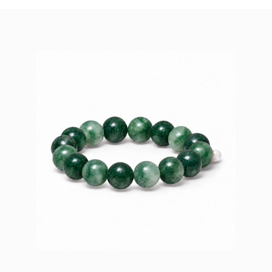 soï - chunky armband - mosgroen agaat