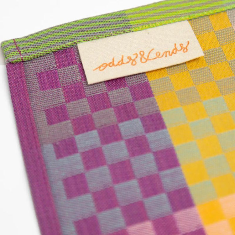 foekje fleur - theedoek odds & ends - #86b checkered check