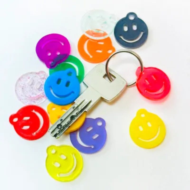 mo man tai - mini smileys - set van 10