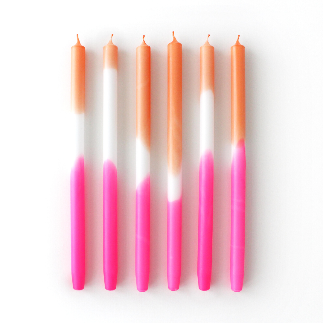 mo man tai - dip dye kaars - poppy punch