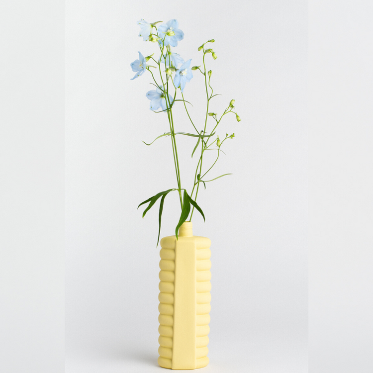foekje fleur - bottle vase #10 - fresh yellow