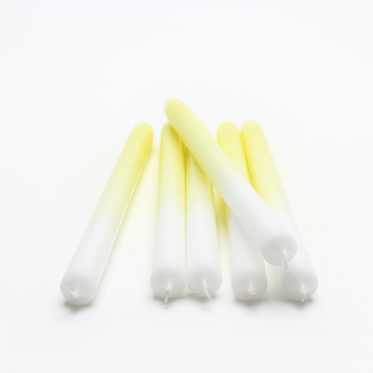 mo man tai - gradient candle - canary yellow