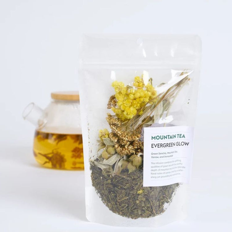 lemon poppy tea - evergreen glow blend