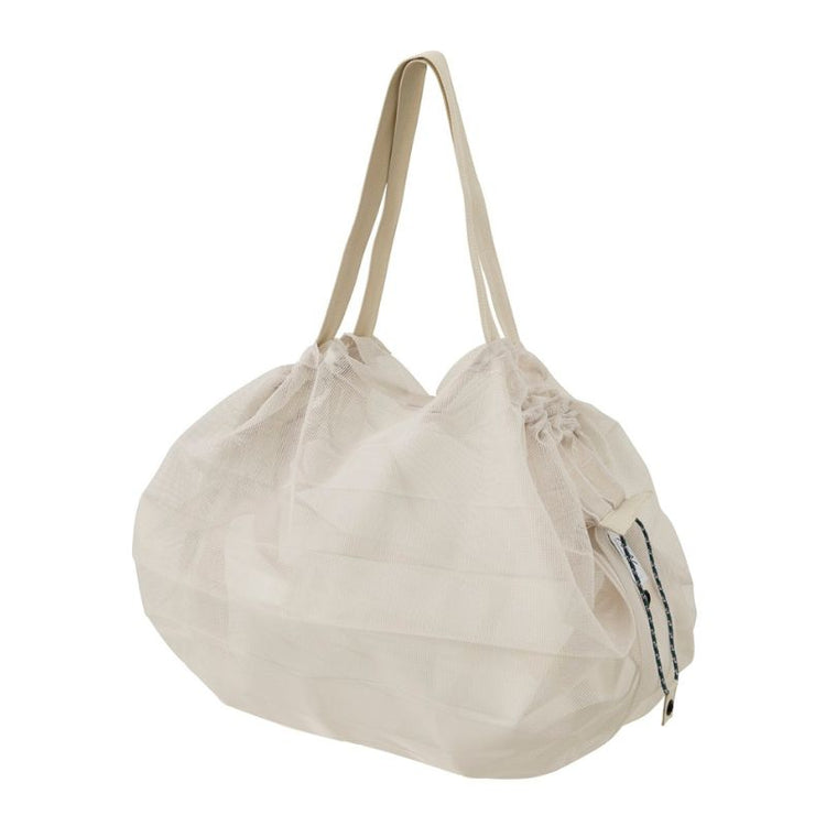 shupatto - foldable bag - mesh compact - sand