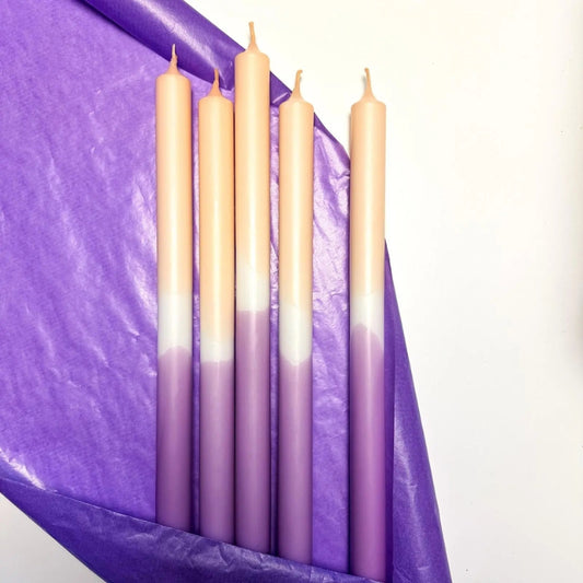 mo man tai - dip dye candle - lavender haze
