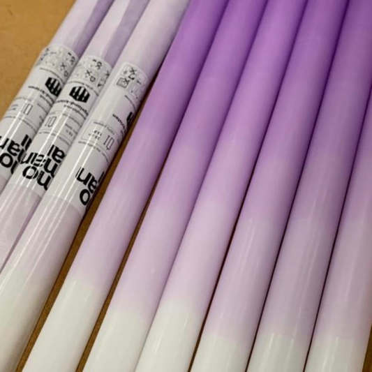mo man tai - gradient candle - lovely lilac