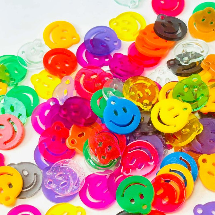 mo man tai - mini smileys - set van 10