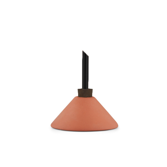 consilium vase - terracotta black