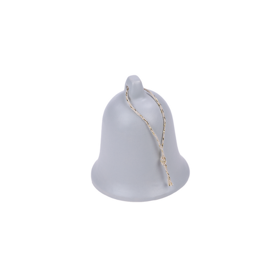 Christmas bell ceramic - grey