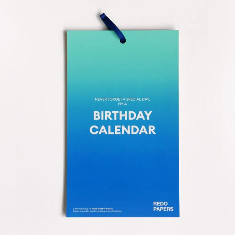 redopapers - birthday calendar