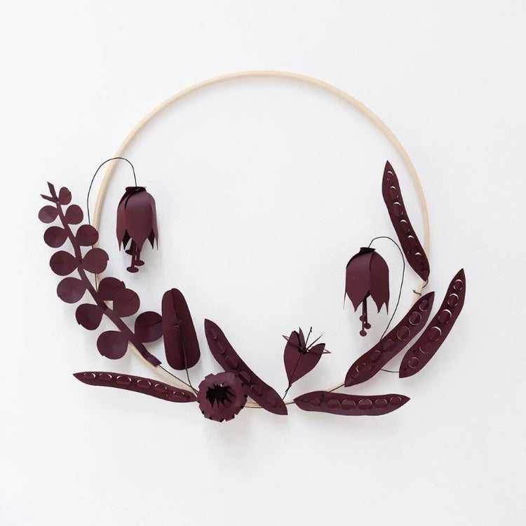 jurianne matter - field  flowers - merlot