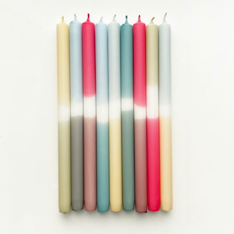 mo man tai - dip dye candle - autumn/winter mix