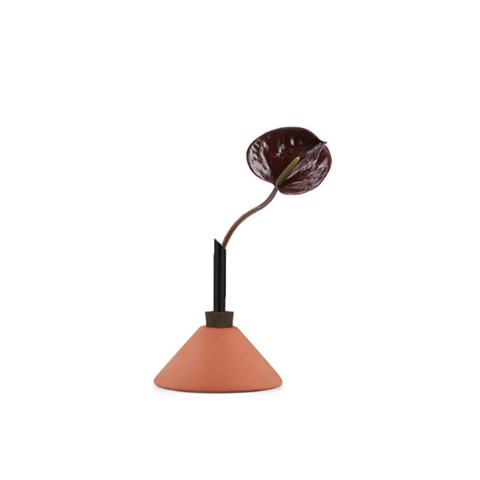 scandinavia form - consilium vaas  - terracotta  zwart