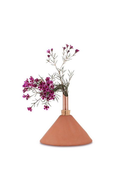 scandinavia form - consilium vaas  - terracotta  large
