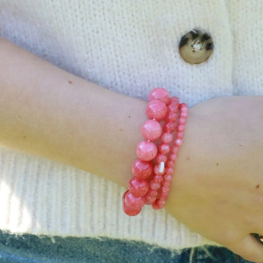 soï - petite armband - redstone, gedragen aan de arm