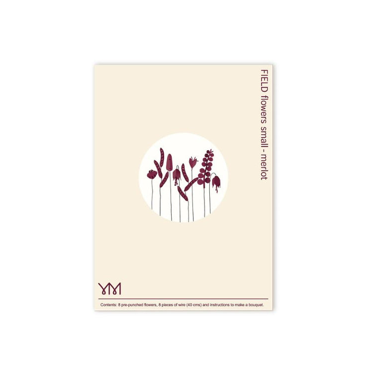 jurianne matter - field  flowers - merlot