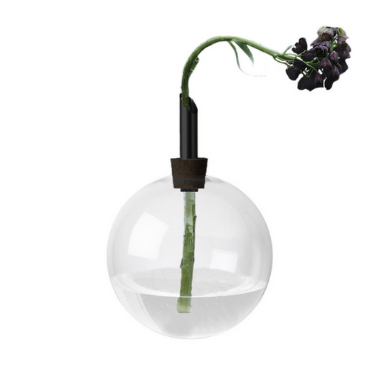 glassilium vase - black - large