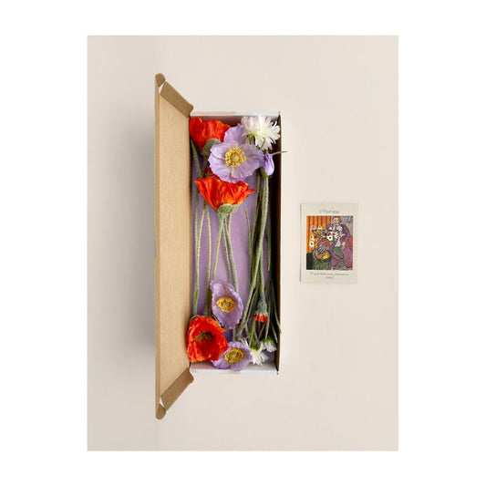 muurbloempjes - zijden bloemen