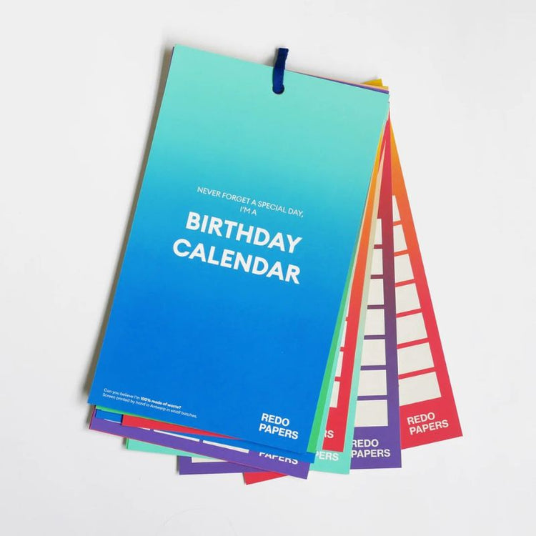 redopapers - birthday calendar