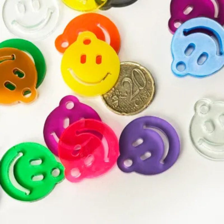 mo man tai - mini smileys - set van 10