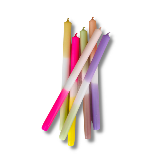 dip dye candle - spring/summer mix