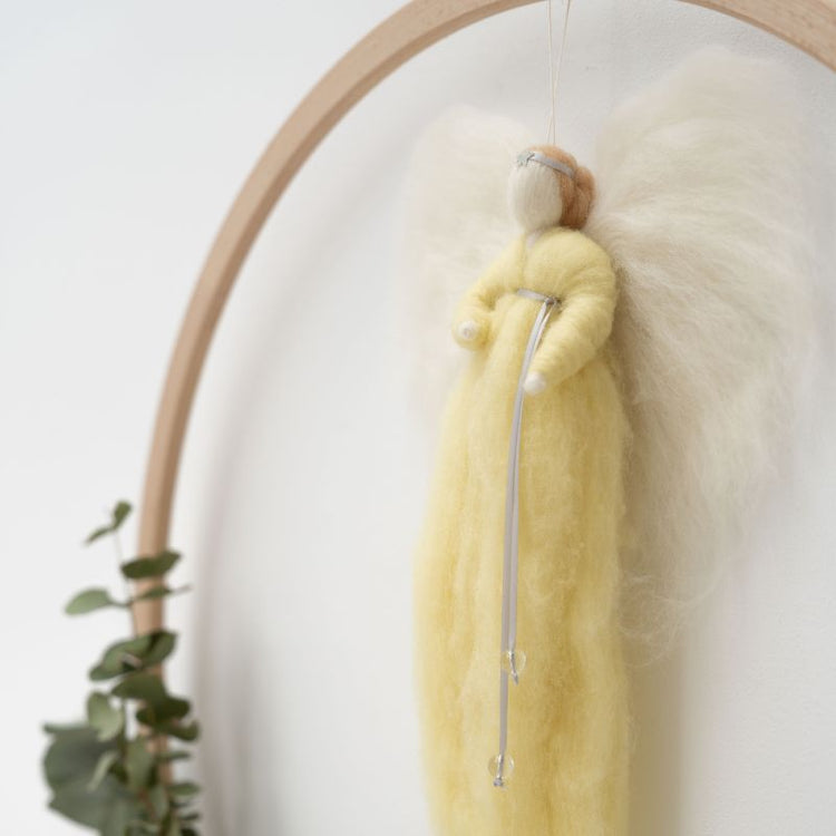 jurianne matter - irini - woolen angel - pale yellow