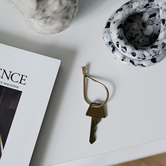 moebe key ring - brass