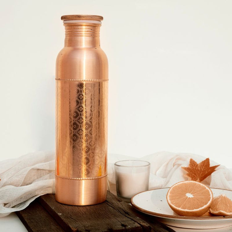 forrest & love - koperen waterfles mosaic - 600 ml