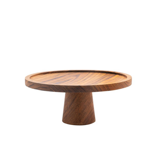 taartplateau - teak - medium