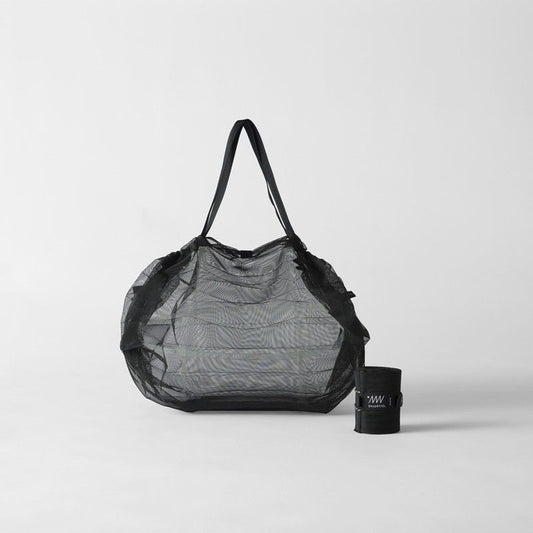 shupatto - foldable bag - mesh compact - black