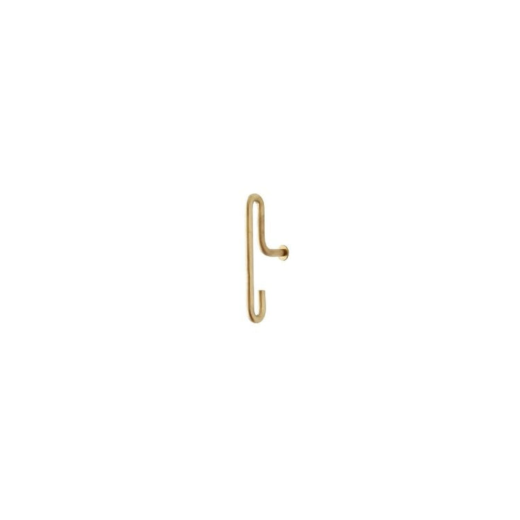 wall hook small - matt gold