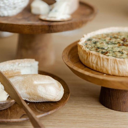 original home - taartplateau - teak - medium