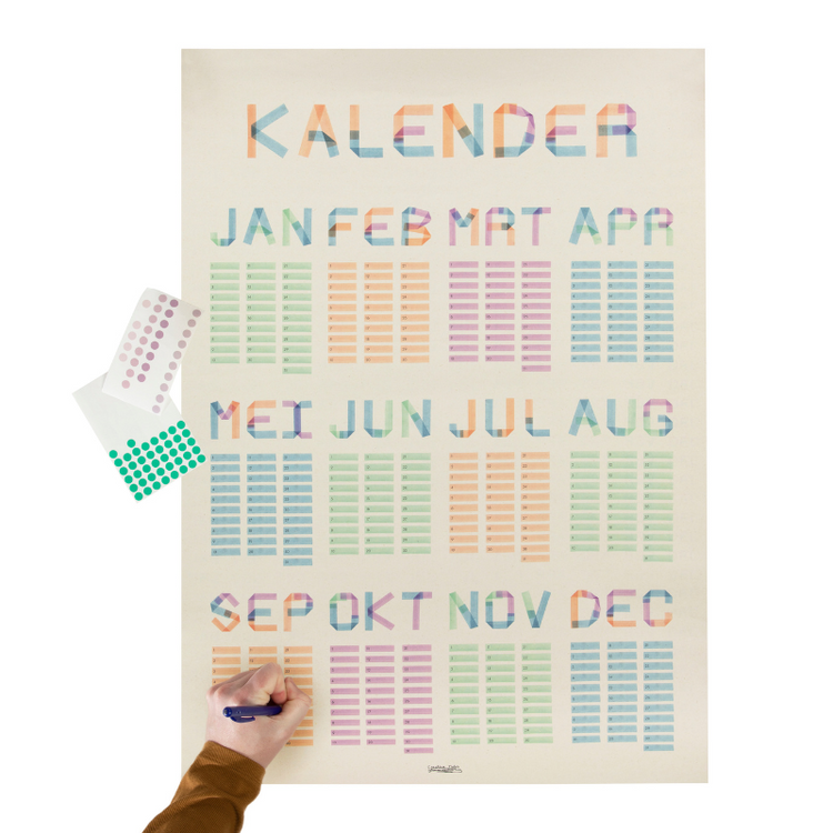 jessica den hartog - wall calendar - creative notes