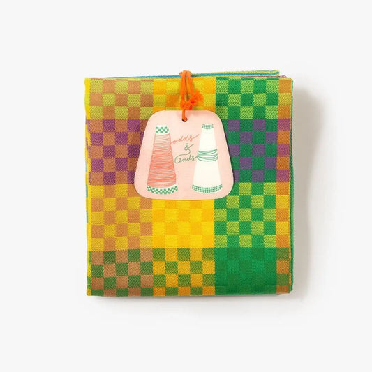 foekje fleur - tea towel odds & ends - #165b checkered check