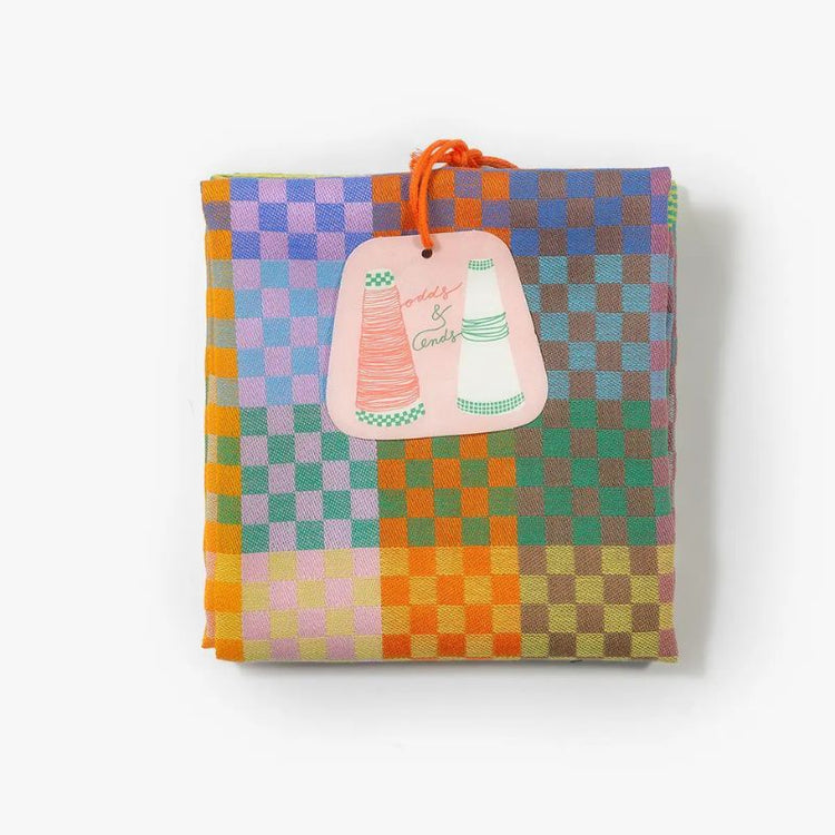 foekje fleur - tea towel odds & ends - #166b checkered check