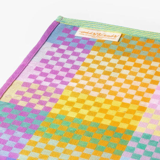 foekje fleur - tea towel odds & ends - #166b checkered check
